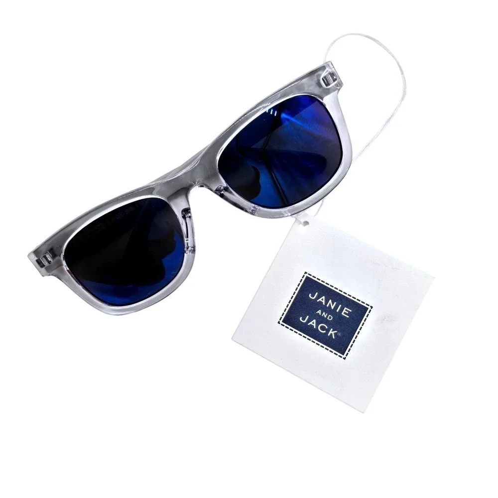 Janie and Jack Kids Sunglasses‎ Transparent Clear Frame 0-2 Years NWT